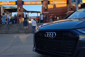 Audi Charlotte car in front plaza 2023 7