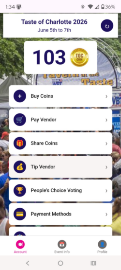 Guest App Homescreen after login 2026