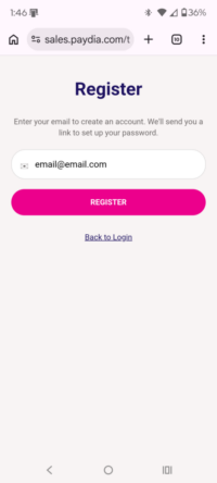 Guest App Register Screen 2026
