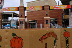 Pumpkins delivered Audi Charlotte Kiosk