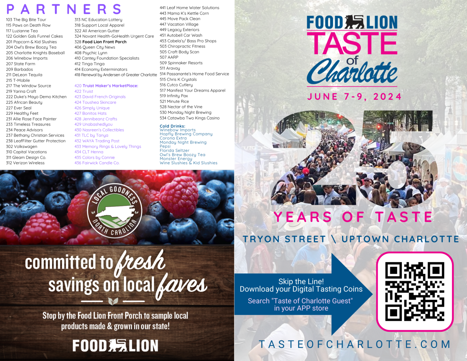 Map Taste of Charlotte Festival